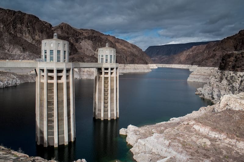 low water level at hoover dam